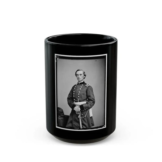 Portrait Of Maj. Gen. Schuyler Hamilton, Officer Of The Federal Army (U.S. Civil War) Black Coffee Mug 15oz - Go Mug Yourself