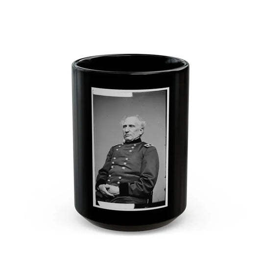Portrait Of Maj. Gen. Silas Casey, Officer Of The Federal Army (U.S. Civil War) Black Coffee Mug 15oz - Go Mug Yourself