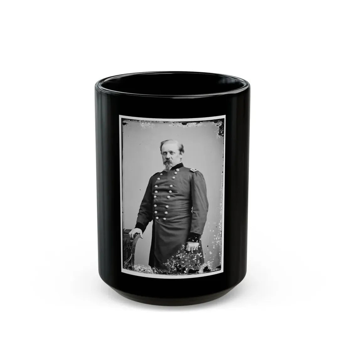 Portrait Of Maj. Gen. William F. Smith, Officer Of The Federal Army (U.S. Civil War) Black Coffee Mug 15oz - Go Mug Yourself