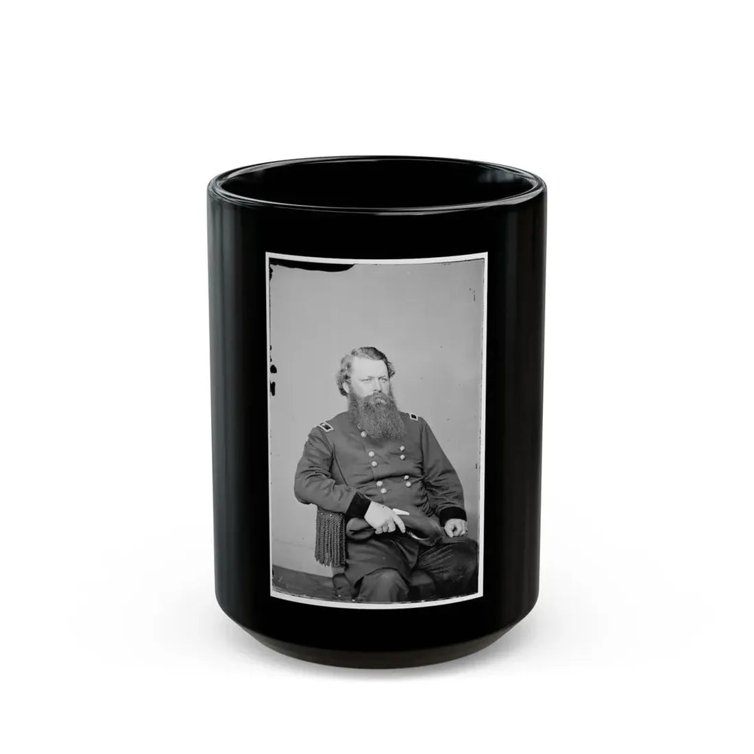 Portrait Of Maj. Gen. William W. Belknap, Officer Of The Federal Army (U.S. Civil War) Black Coffee Mug 15oz - Go Mug Yourself