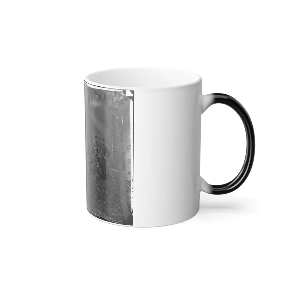 Portrait of Maj. Gen. Alfred Pleasonton, Officer of the Federal Army, and Staff, Warrenton, Va. (U.S. Civil War) Color Changing Coffee Mug 11oz-Go Mug Yourself