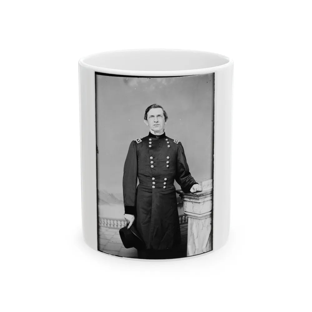 Portrait Of Maj. Gen. Edward R. S. Canby, Officer Of The Federal Army (U.S. Civil War) White Coffee Mug-11oz-Go Mug Yourself