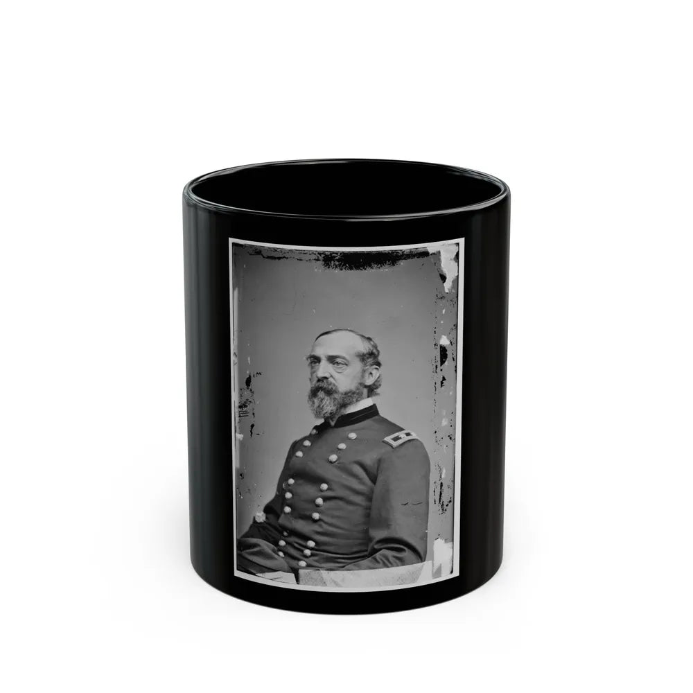 Portrait Of Maj. Gen. George G. Meade, Officer Of The Federal Army (U.S. Civil War) Black Coffee Mug-11oz-Go Mug Yourself