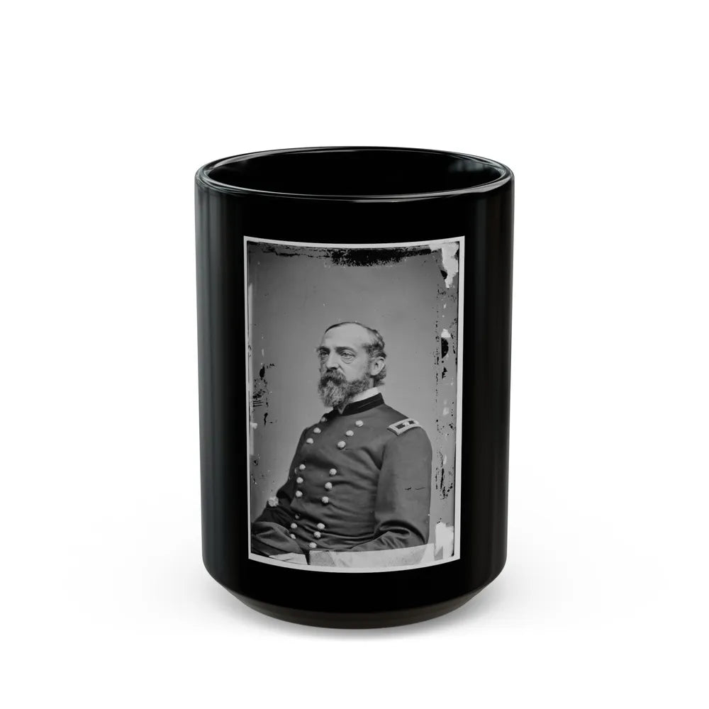 Portrait Of Maj. Gen. George G. Meade, Officer Of The Federal Army (U.S. Civil War) Black Coffee Mug-15oz-Go Mug Yourself