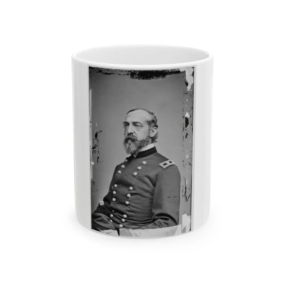 Portrait Of Maj. Gen. George G. Meade, Officer Of The Federal Army (U.S. Civil War) White Coffee Mug-11oz-Go Mug Yourself