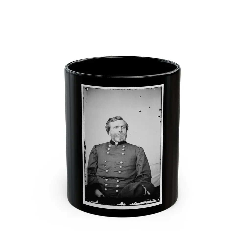 Portrait Of Maj. Gen. George H. Thomas, Officer Of The Federal Army (U.S. Civil War) Black Coffee Mug-11oz-Go Mug Yourself