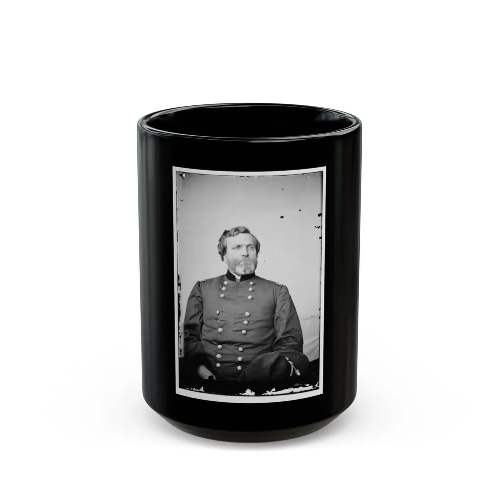 Portrait Of Maj. Gen. George H. Thomas, Officer Of The Federal Army (U.S. Civil War) Black Coffee Mug-15oz-Go Mug Yourself