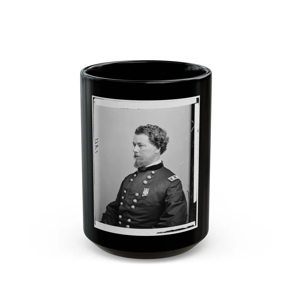 Portrait Of Maj. Gen. Horatio G. Wright, Officer Of The Federal Army (U.S. Civil War) Black Coffee Mug-15oz-Go Mug Yourself