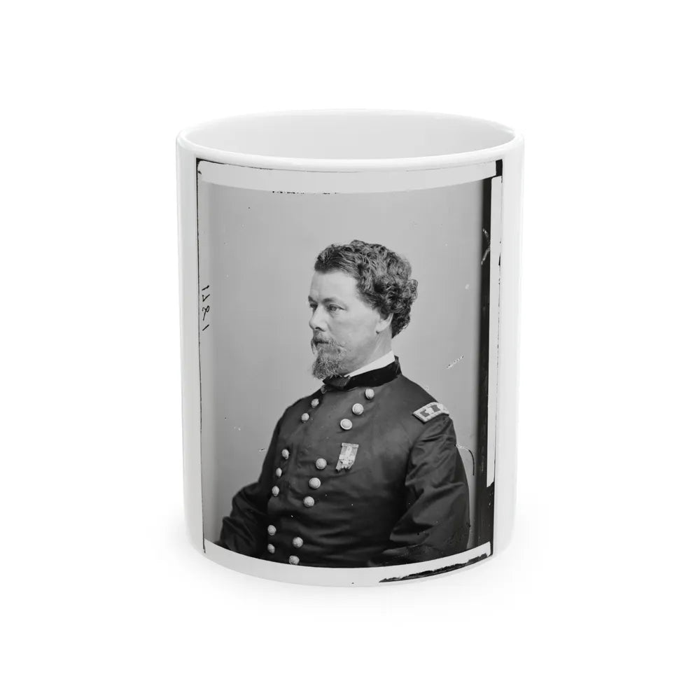 Portrait Of Maj. Gen. Horatio G. Wright, Officer Of The Federal Army (U.S. Civil War) White Coffee Mug-11oz-Go Mug Yourself