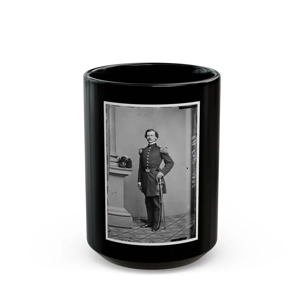 Portrait Of Maj. Gen. James B. Fry, Officer Of The Federal Army (Brig. Gen. From April 21, 1864) (U.S. Civil War) Black Coffee Mug-15oz-Go Mug Yourself