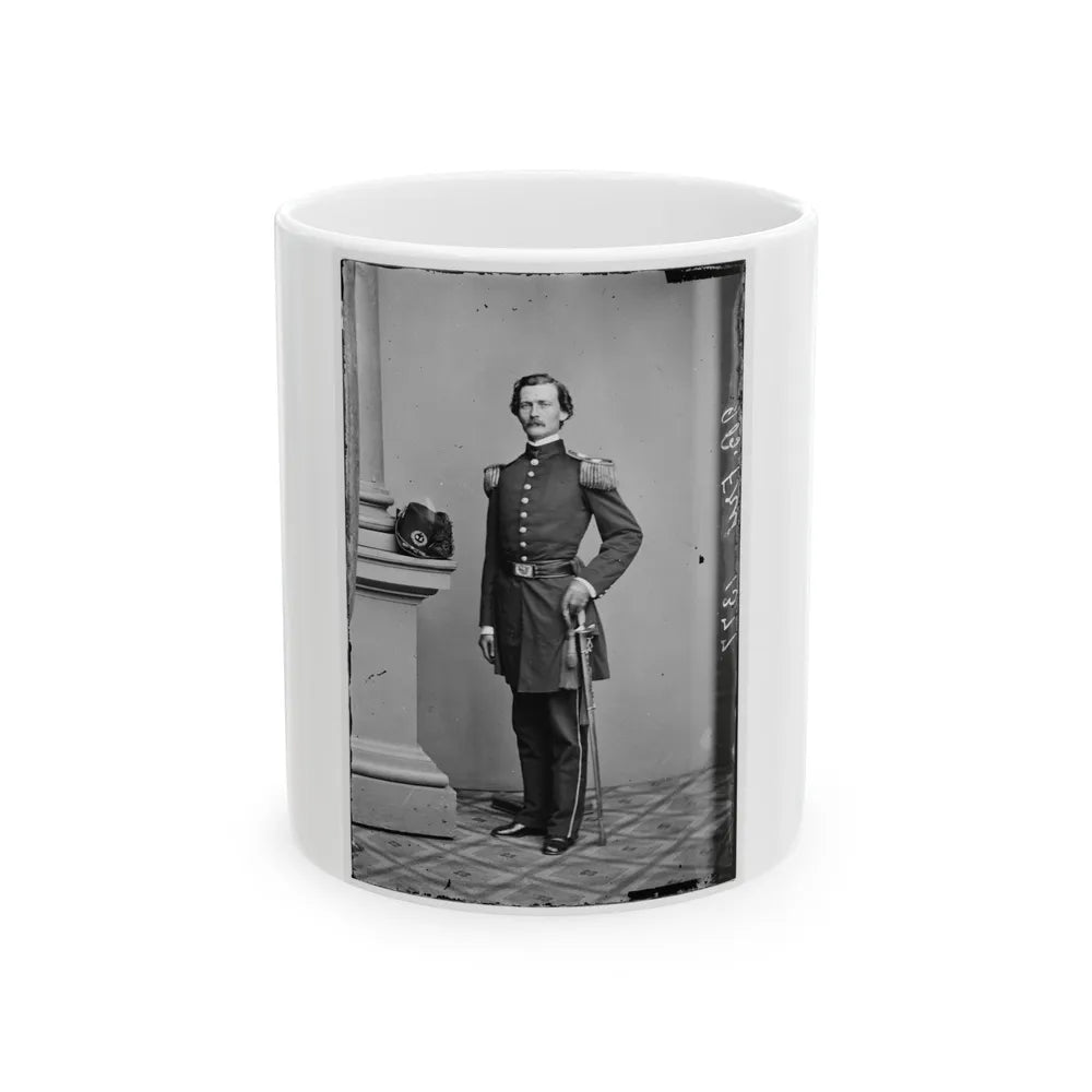 Portrait Of Maj. Gen. James B. Fry, Officer Of The Federal Army (Brig. Gen. From April 21, 1864) (U.S. Civil War) White Coffee Mug-11oz-Go Mug Yourself