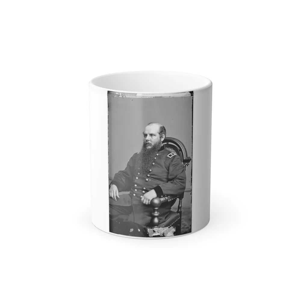 Portrait of Maj. Gen. John M. Schofield, Officer of the Federal Army (U.S. Civil War) Color Changing Coffee Mug 11oz-11oz-Go Mug Yourself