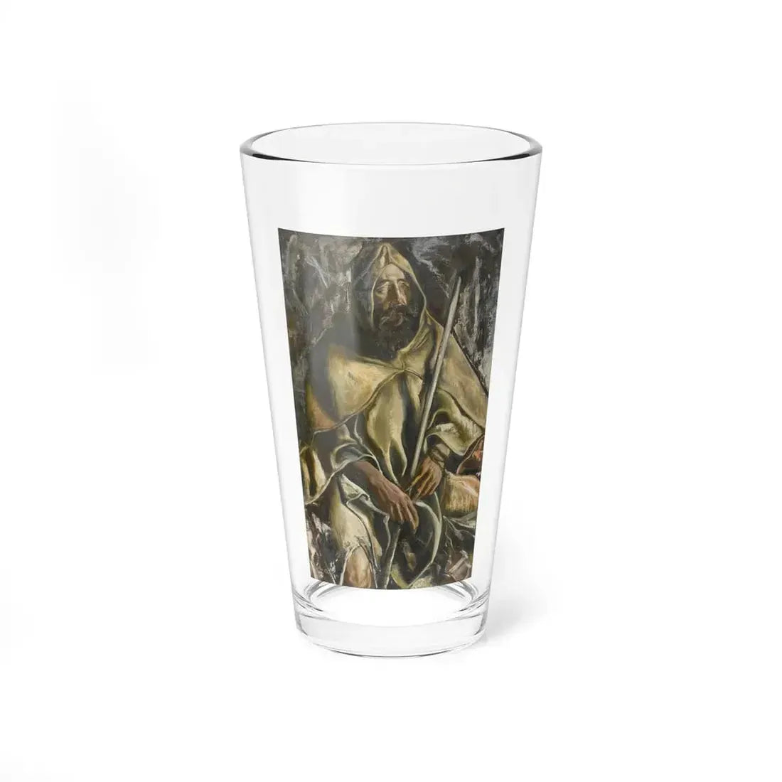 Portrait of Man with Staff, 1952 (Magazine Illustration) Pint Glass 16oz 16oz - Go Mug Yourself