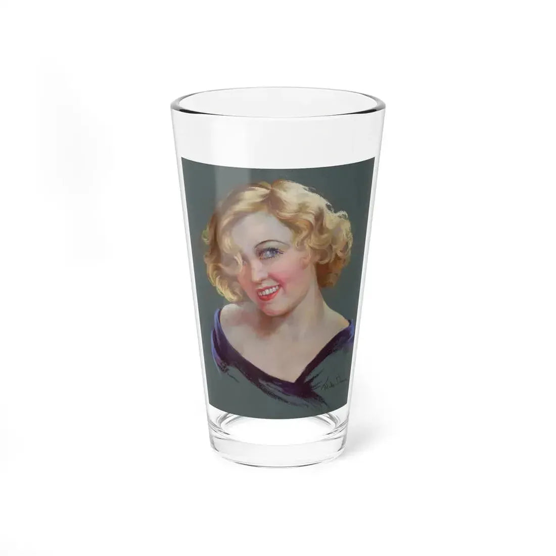 Portrait of Marion Davies, magazine cover (Magazine Illustration) Pint Glass 16oz 16oz - Go Mug Yourself