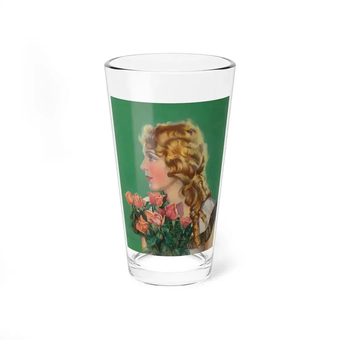 Portrait of Mary Pickford (Magazine Illustration) Pint Glass 16oz 16oz - Go Mug Yourself