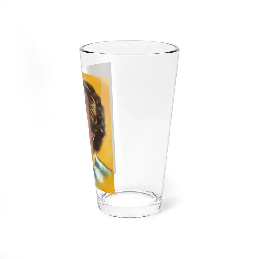 Portrait of Merle Oberon, movie magazine cover (Magazine Illustration) Pint Glass 16oz - Go Mug Yourself