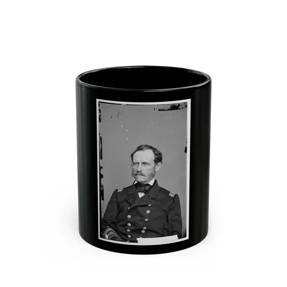 Portrait Of Rear Adm. John A. Dahlgren, Officer Of The Federal Navy (U.S. Civil War) Black Coffee Mug 11oz - Go Mug Yourself