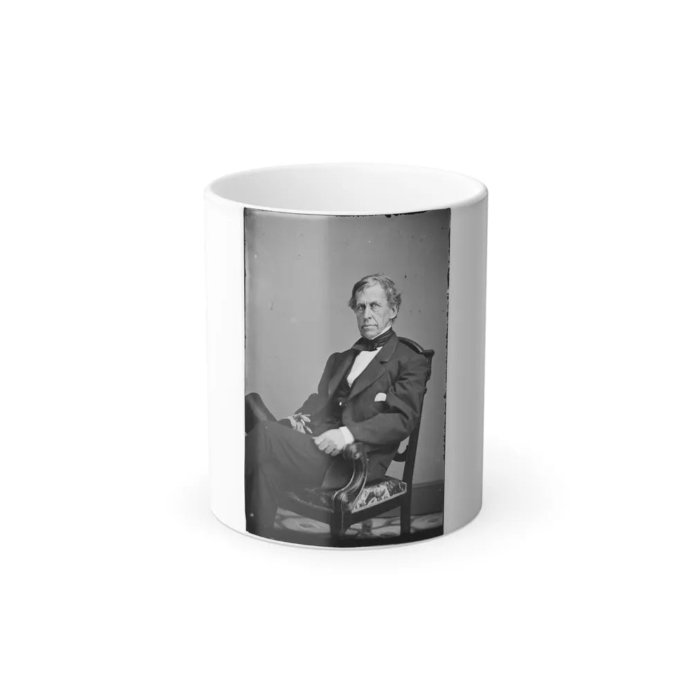 Portrait of Rear Admiral Charles Wilkes, Officer of the Federal Navy (U.S. Civil War) Color Changing Coffee Mug 11oz-11oz-Go Mug Yourself