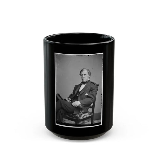Portrait Of Rear Admiral Charles Wilkes, Officer Of The Federal Navy (U.S. Civil War) Black Coffee Mug 15oz - Go Mug Yourself