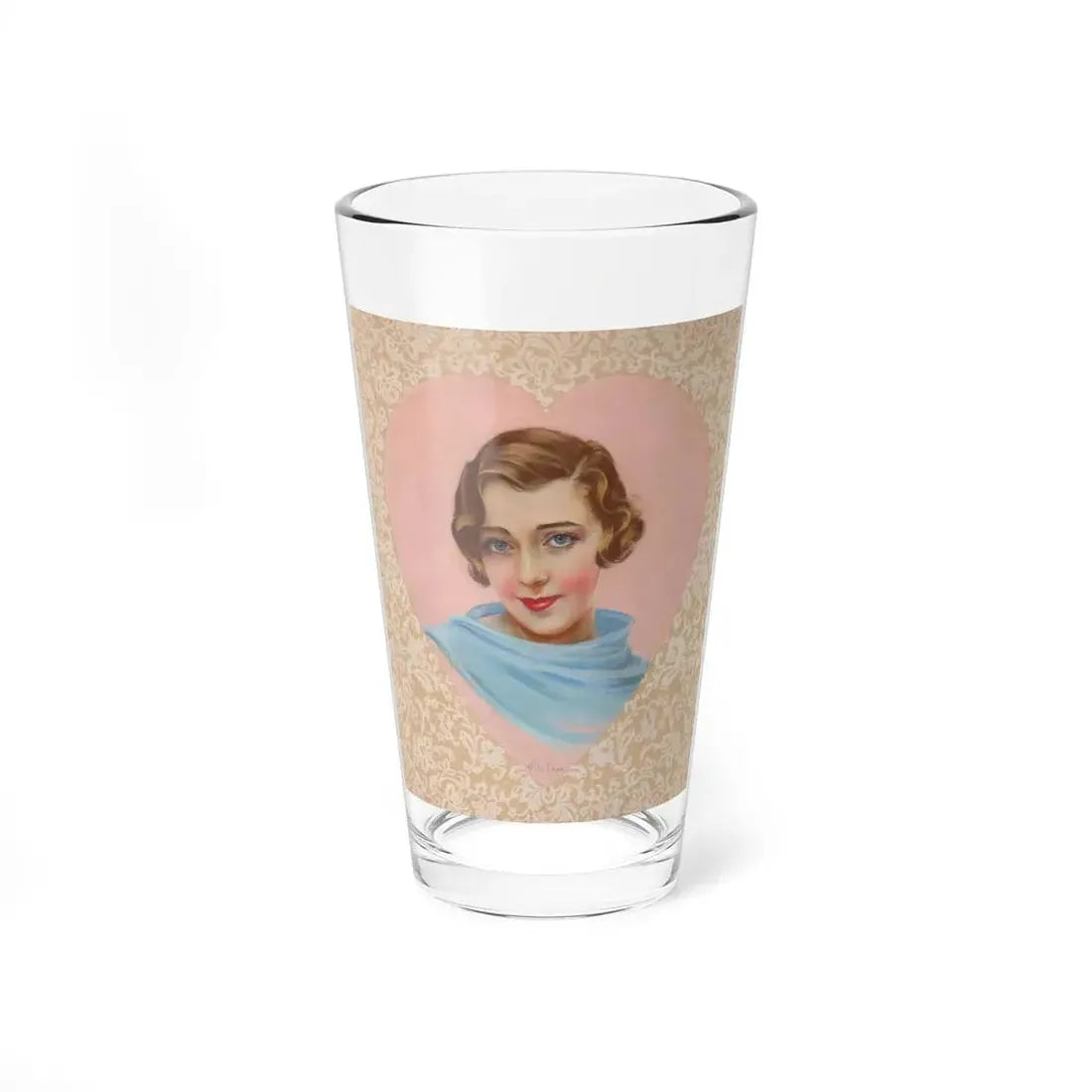 Portrait of Ruby Keeler (Magazine Illustration) Pint Glass 16oz 16oz - Go Mug Yourself