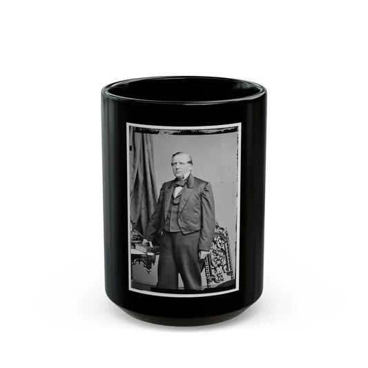 Portrait Of Secretary Of The Interior John P. Usher, Officer Of The United States Government (U.S. Civil War) Black Coffee Mug 15oz - Go Mug Yourself