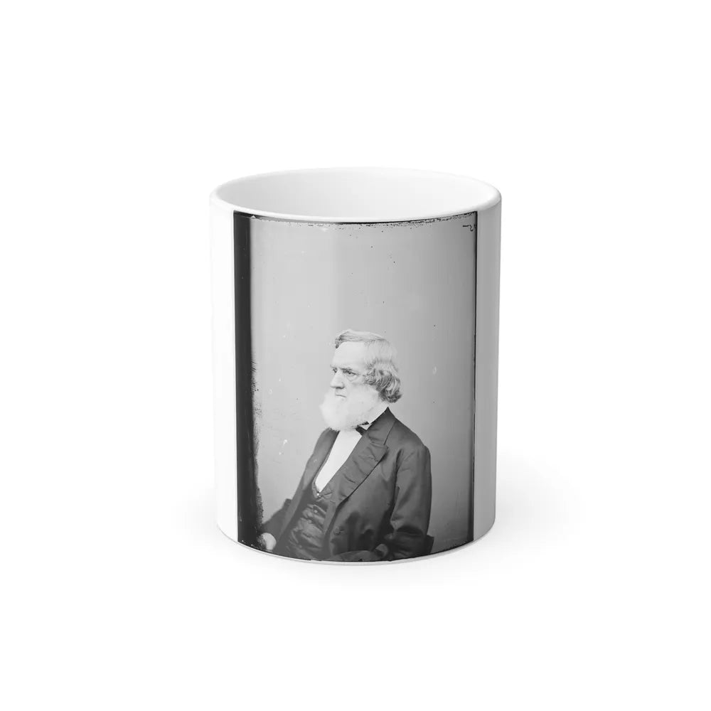 Portrait of Secretary of the Navy Gideon Welles, Officer of the United States Government (U.S. Civil War) Color Changing Coffee Mug 11oz-11oz-Go Mug Yourself