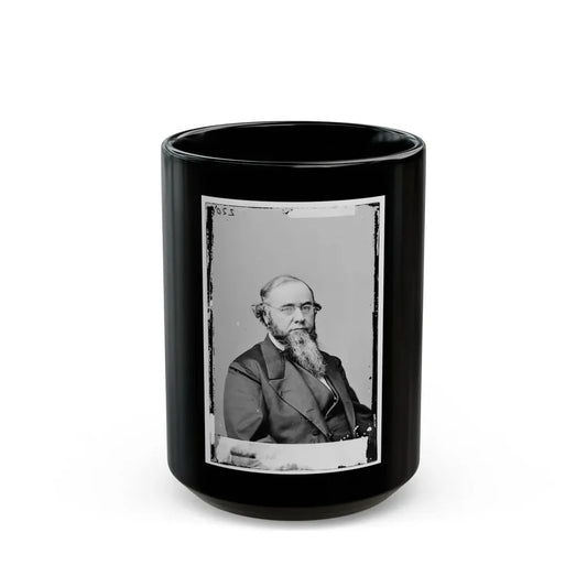 Portrait Of Secretary Of War Edwin M. Stanton, Officer Of The United States Government (U.S. Civil War) Black Coffee Mug 15oz - Go Mug Yourself