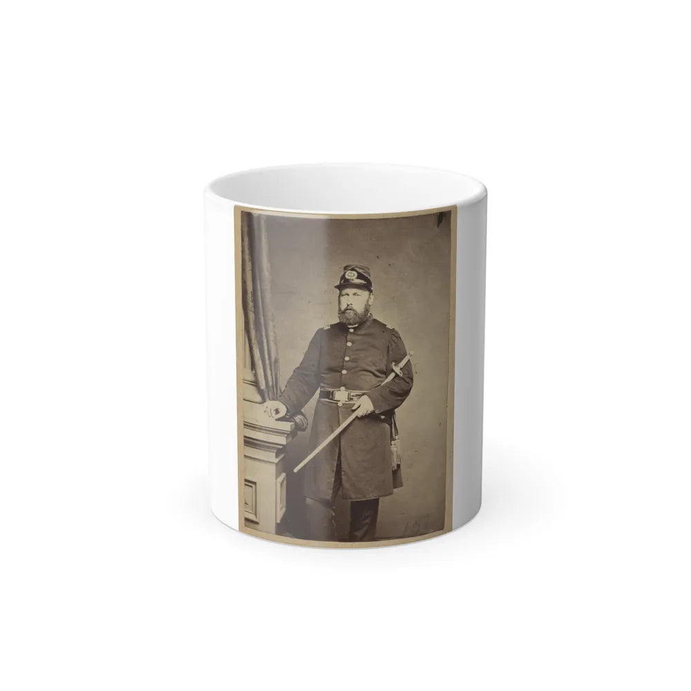 Portrait of Union Officer Holding a Sword in His Arm (U.S. Civil War) Color Changing Coffee Mug 11oz-11oz-Go Mug Yourself