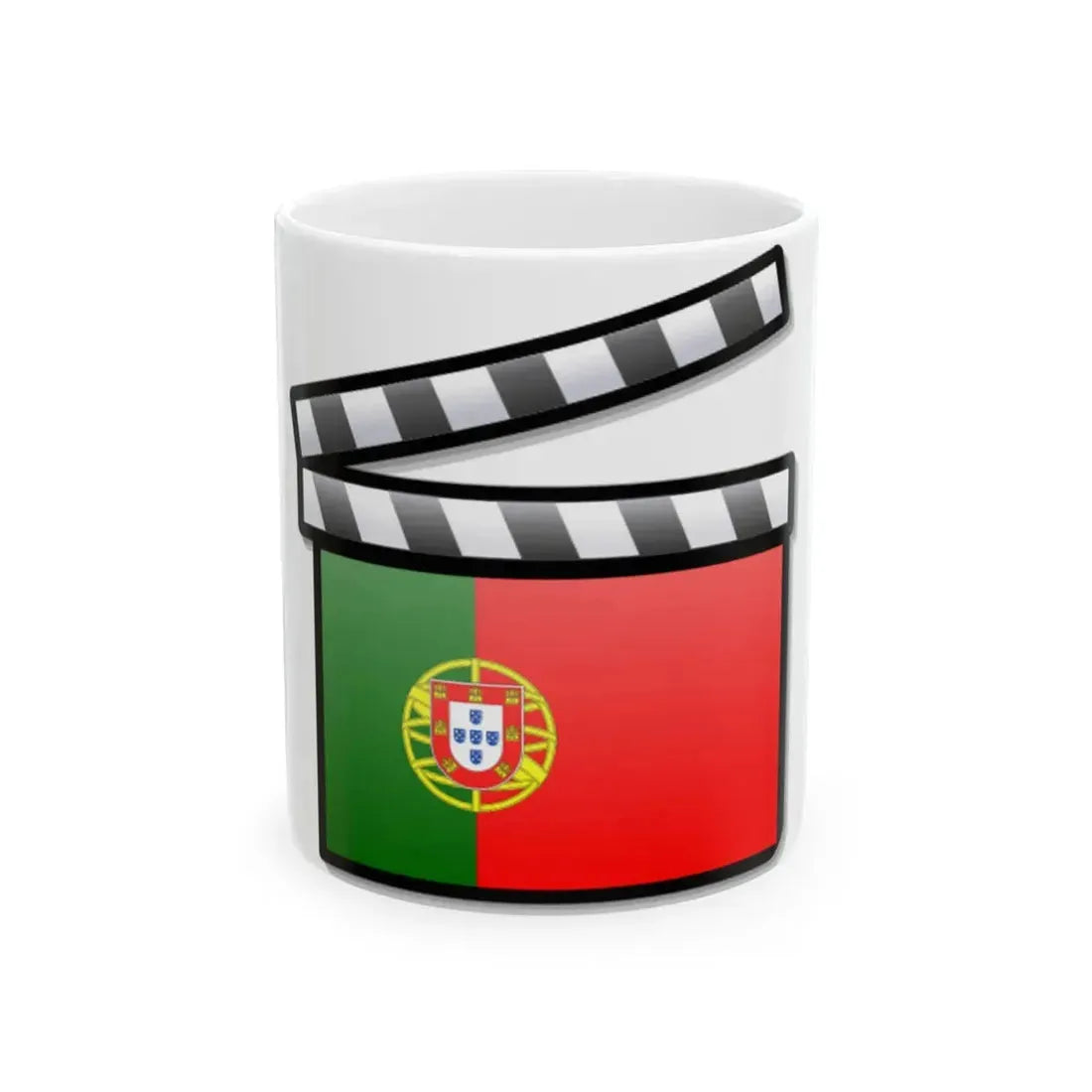 Portugal film clapperboard (Portugal) White Coffee Mug 11oz - Go Mug Yourself