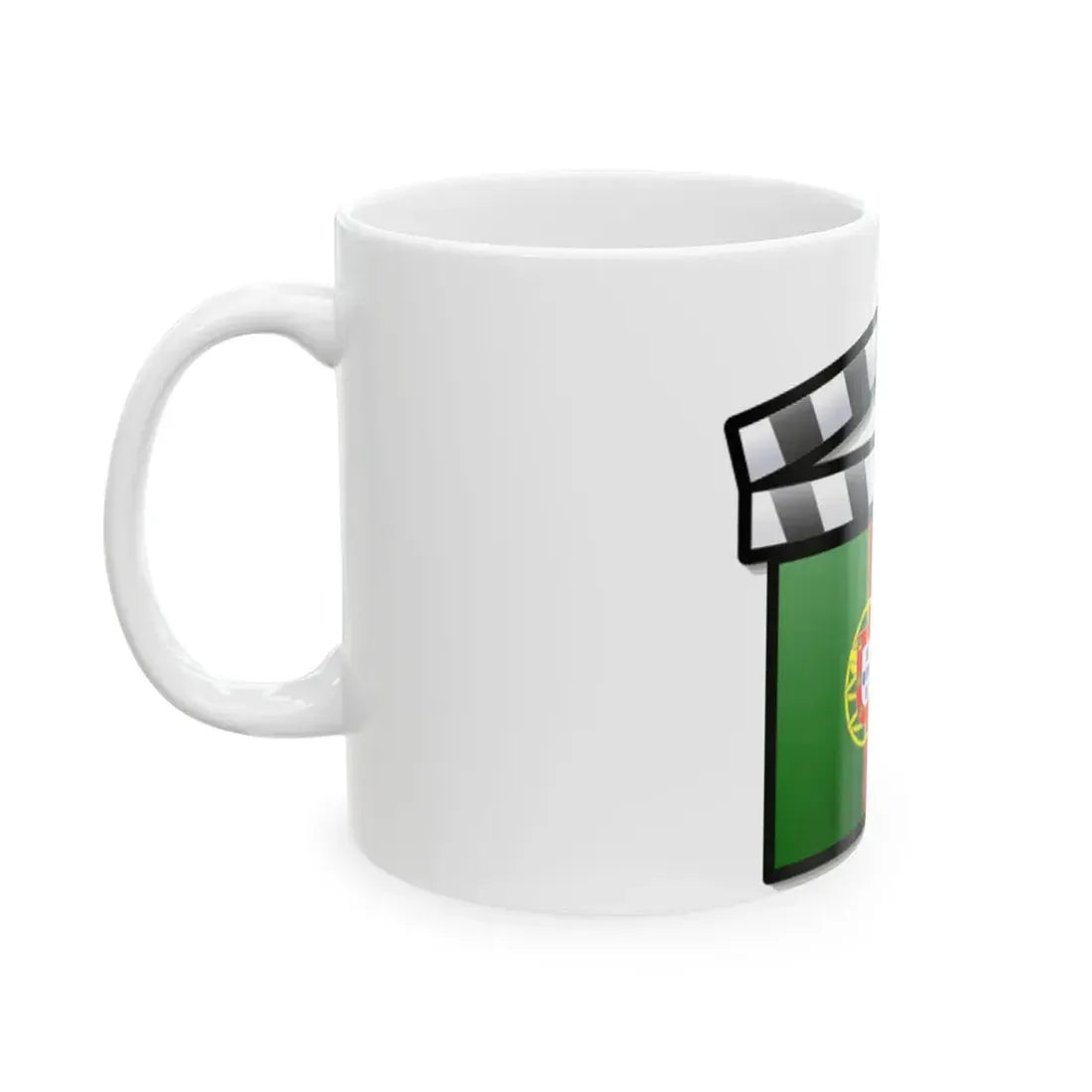 Portugal film clapperboard (Portugal) White Coffee Mug - Go Mug Yourself