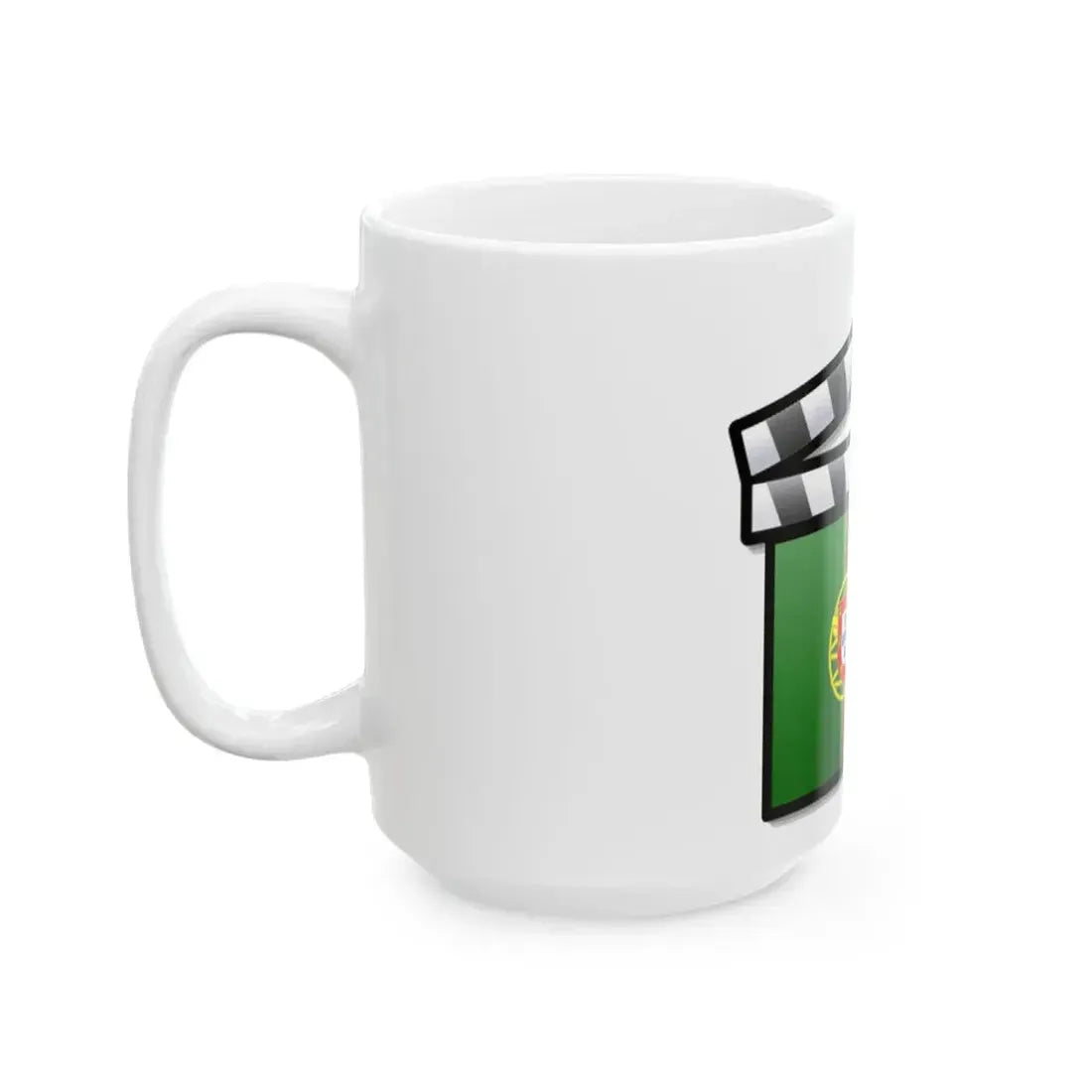 Portugal film clapperboard (Portugal) White Coffee Mug - Go Mug Yourself