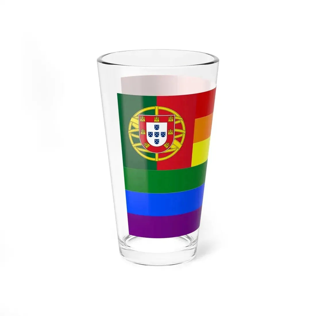 Portugal Gay flag (Portugal) Pint Glass 16oz - Go Mug Yourself