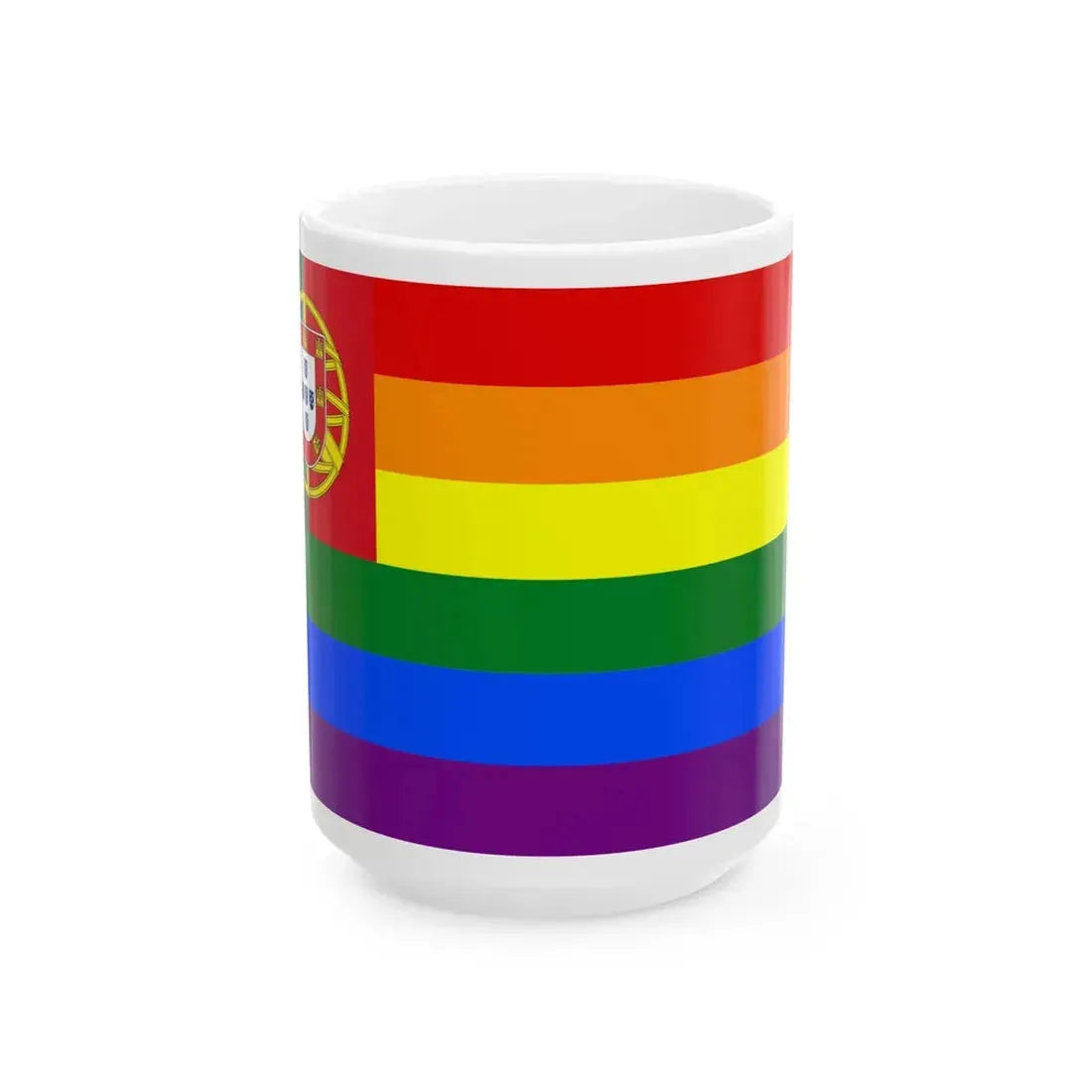 Portugal Gay flag (Portugal) White Coffee Mug 15oz - Go Mug Yourself
