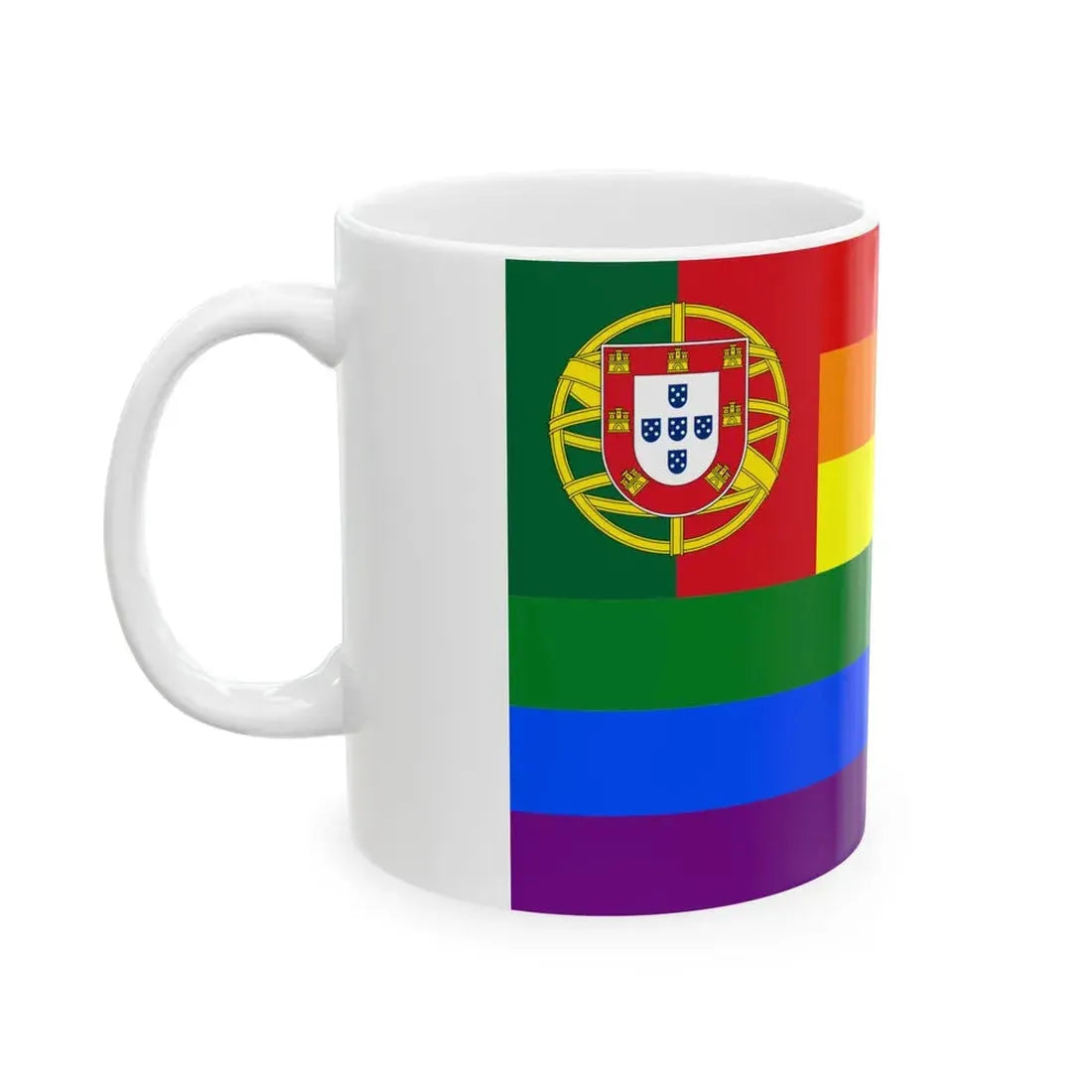 Portugal Gay flag (Portugal) White Coffee Mug - Go Mug Yourself