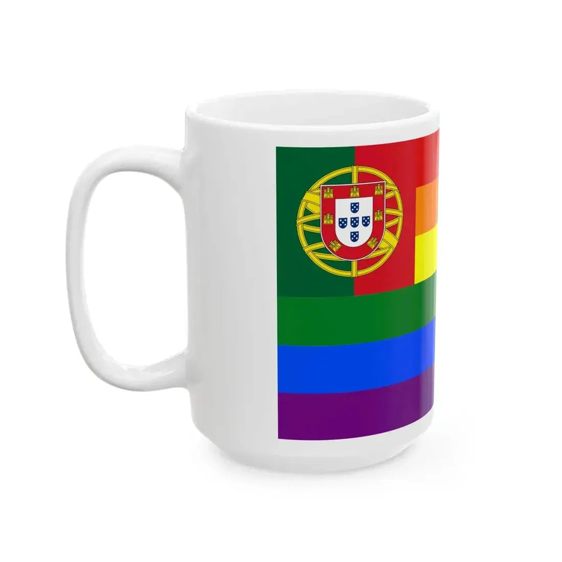 Portugal Gay flag (Portugal) White Coffee Mug - Go Mug Yourself