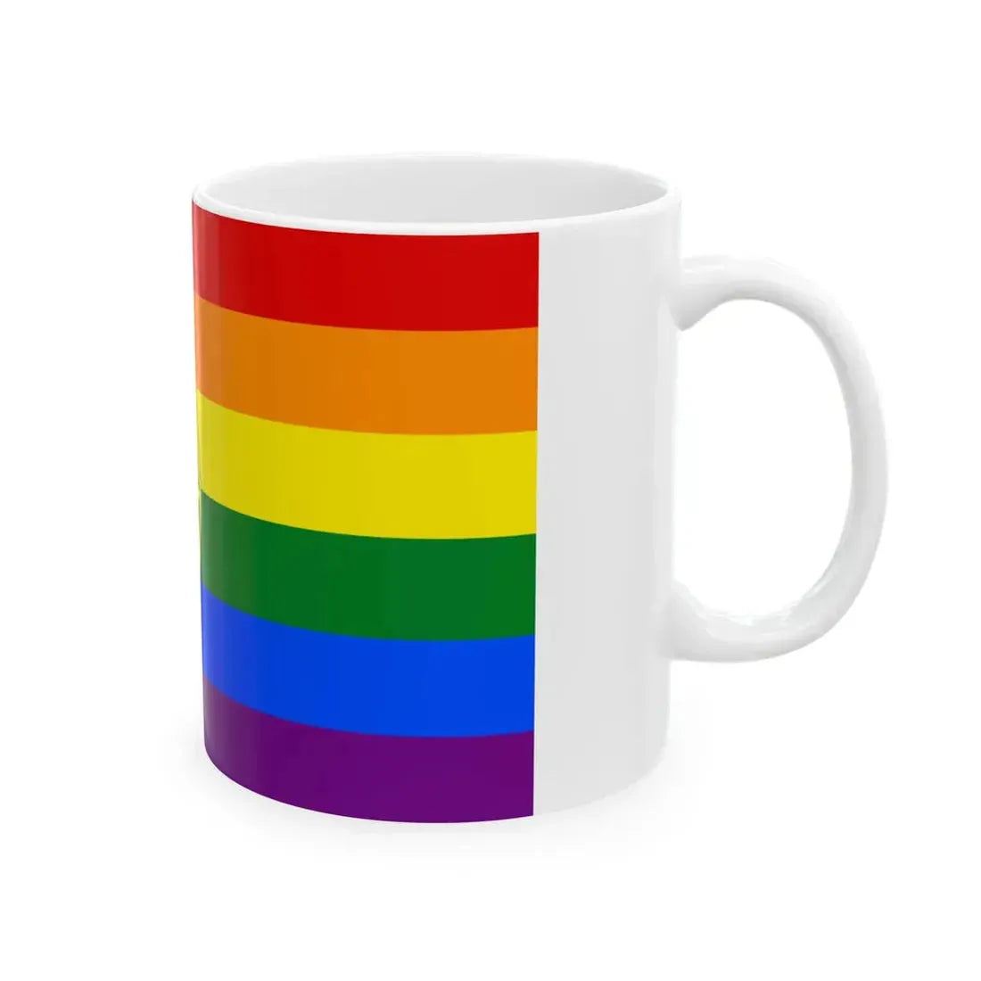 Portugal LGBT flag (Portugal) White Coffee Mug - Go Mug Yourself