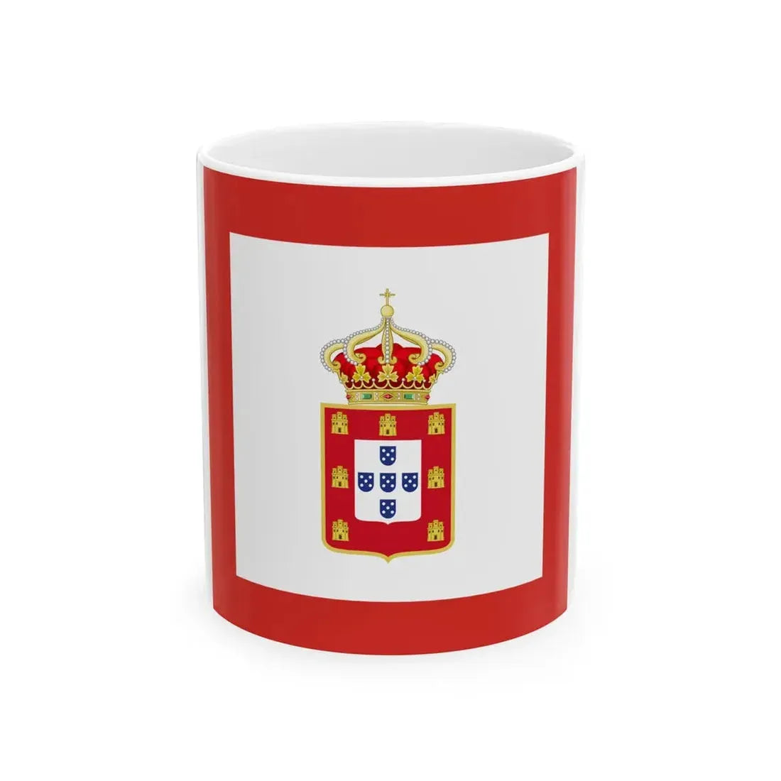Portuguese Naval Jack 1828 (Portugal) White Coffee Mug 11oz - Go Mug Yourself