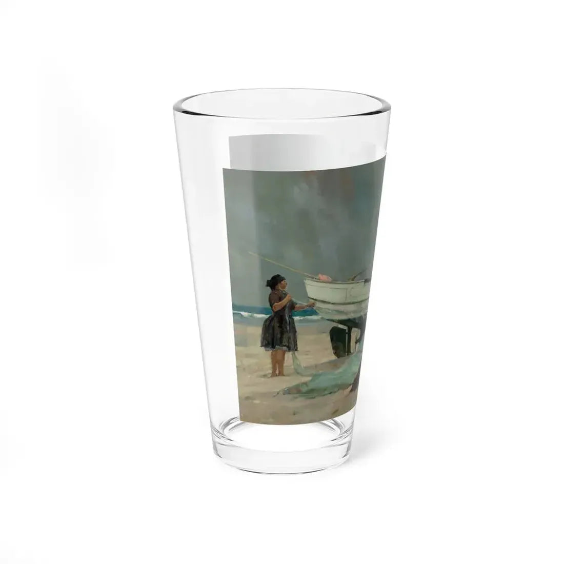 Portuguese Nets, 1981 (Magazine Illustration) Pint Glass 16oz - Go Mug Yourself