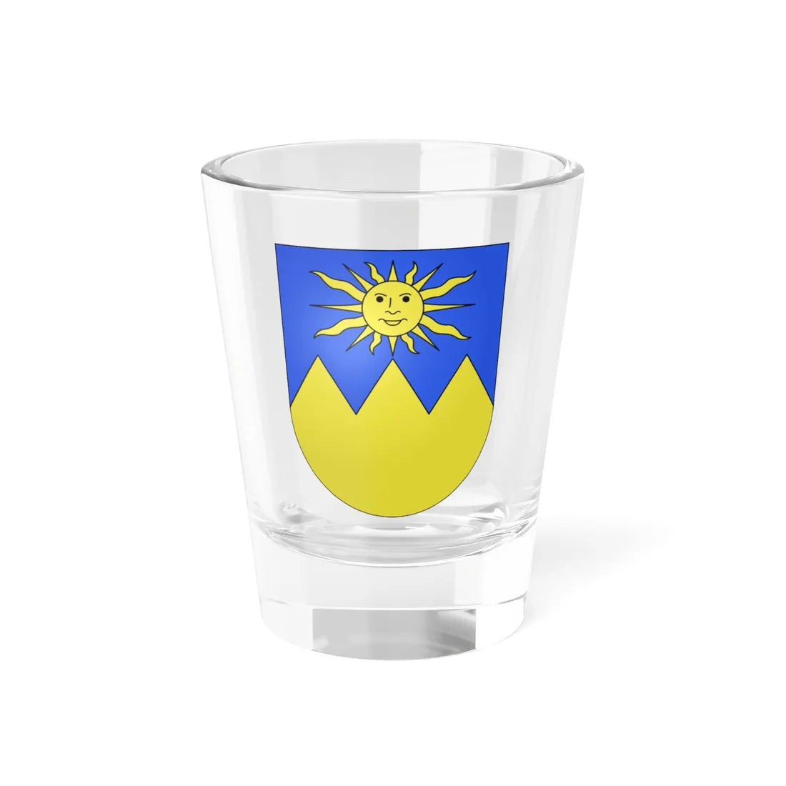 Porza-coat of arms (Switzerland) (Coat of Arms) Shot Glass 1.5oz - Go Mug Yourself
