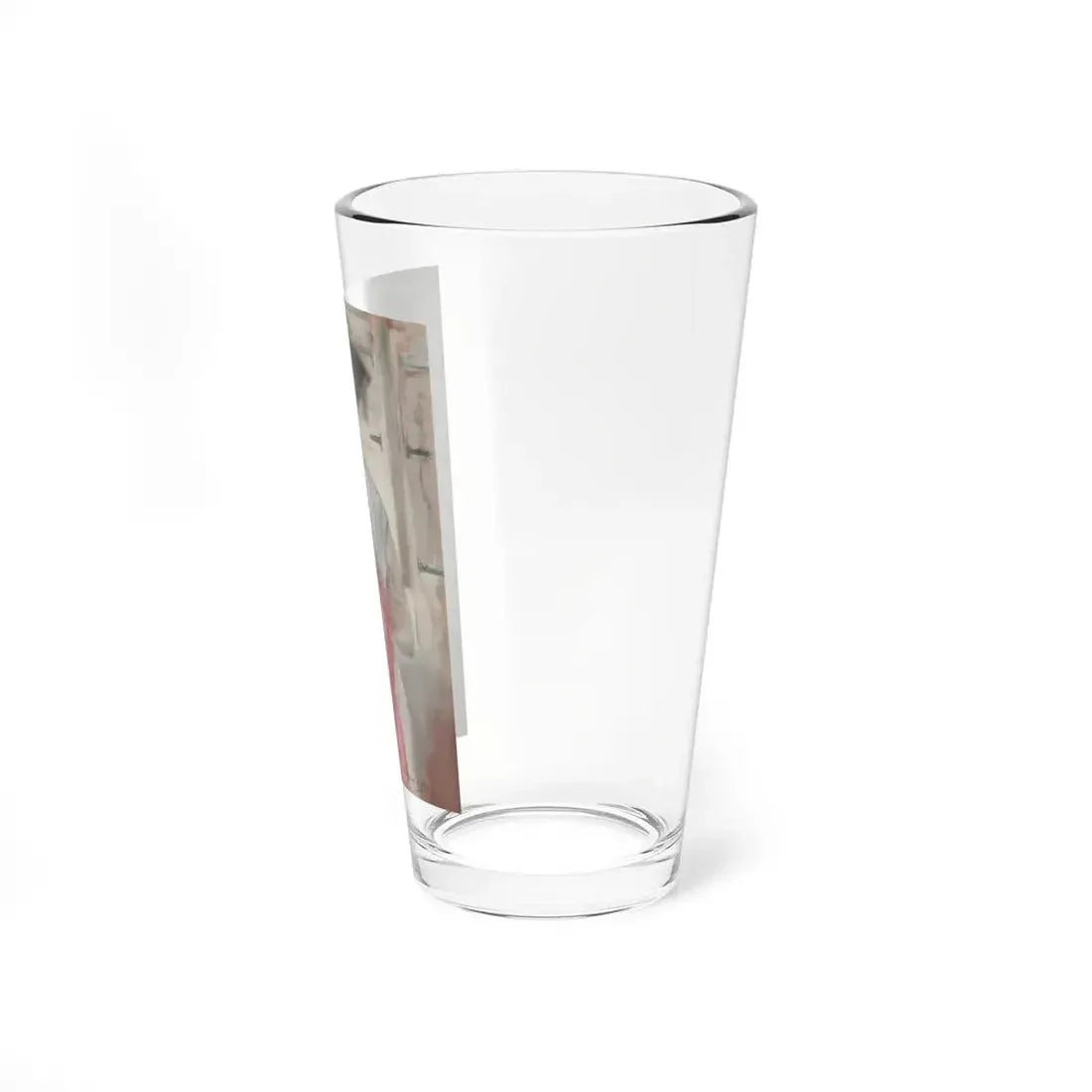 Posing with Her Terrier (Magazine Illustration) Pint Glass 16oz - Go Mug Yourself