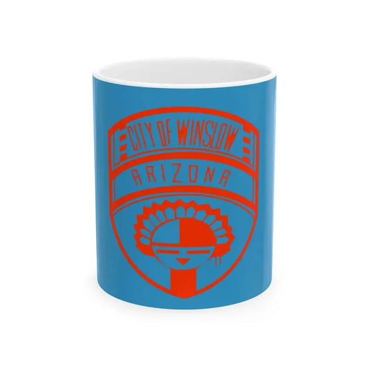 Possible former flag of Winslow Arizona (United States) White Coffee Mug 11oz - Go Mug Yourself