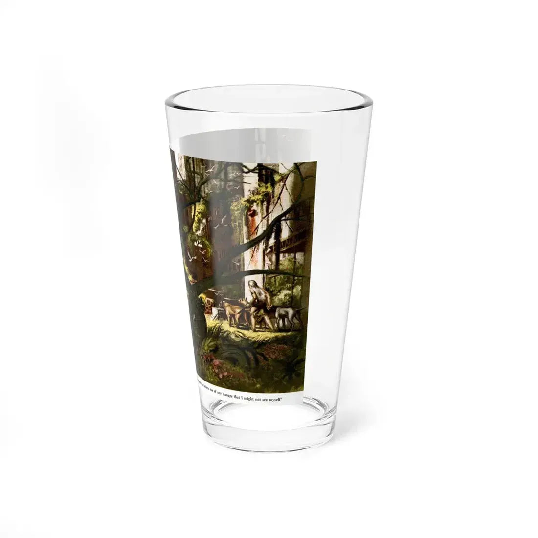Post-Atomic-Apocalpse Rockefeller Center (Magazine Illustration) Pint Glass 16oz - Go Mug Yourself
