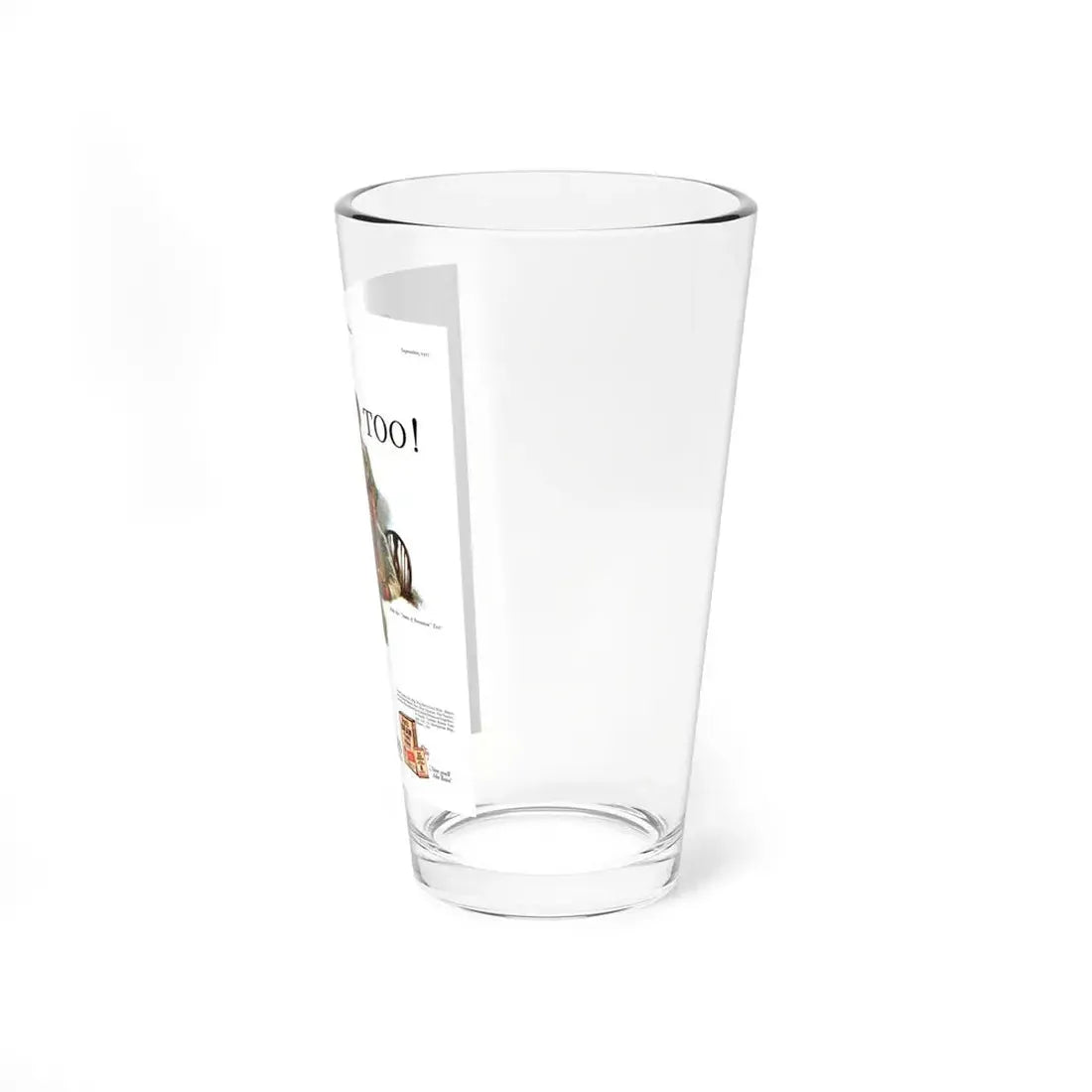 Post Bran Flakes ad, Ladies' Home Journal, September 1927 (Magazine Illustration) Pint Glass 16oz - Go Mug Yourself