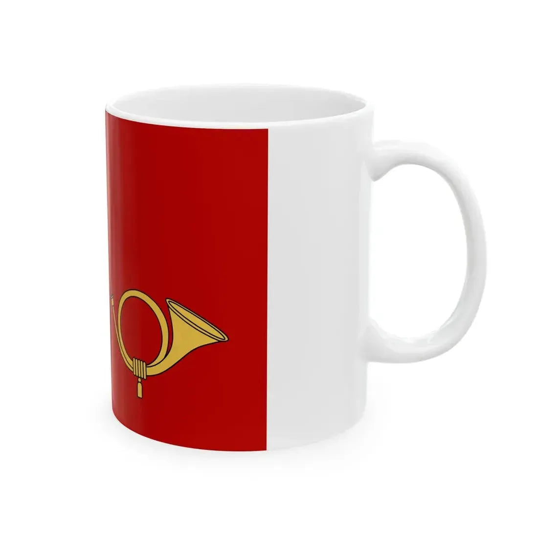 Postal flag and Ensign of the Free City of Danzig Postflagge (Poland) White Coffee Mug - Go Mug Yourself
