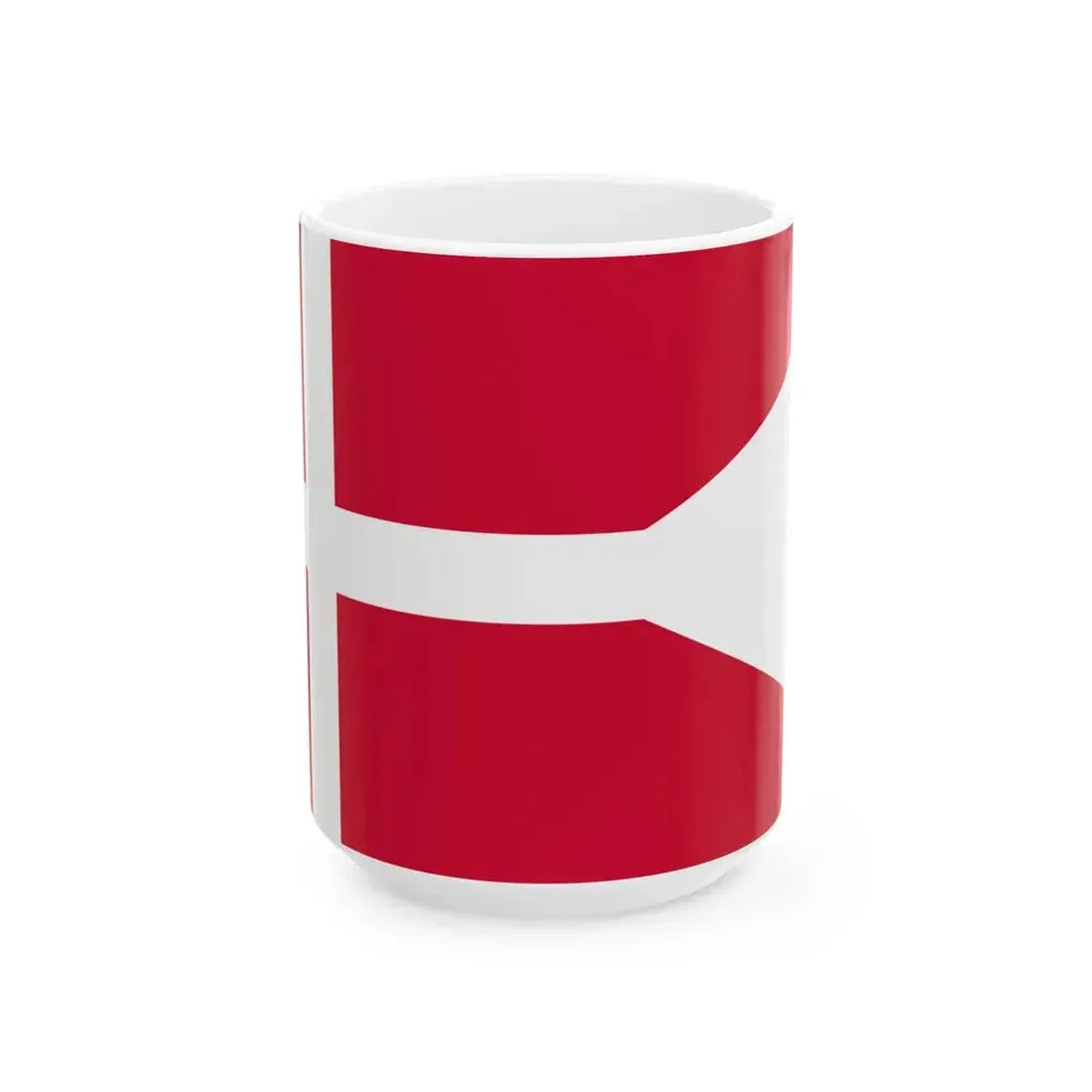 Postal Flag of Denmark (Denmark) White Coffee Mug 15oz - Go Mug Yourself