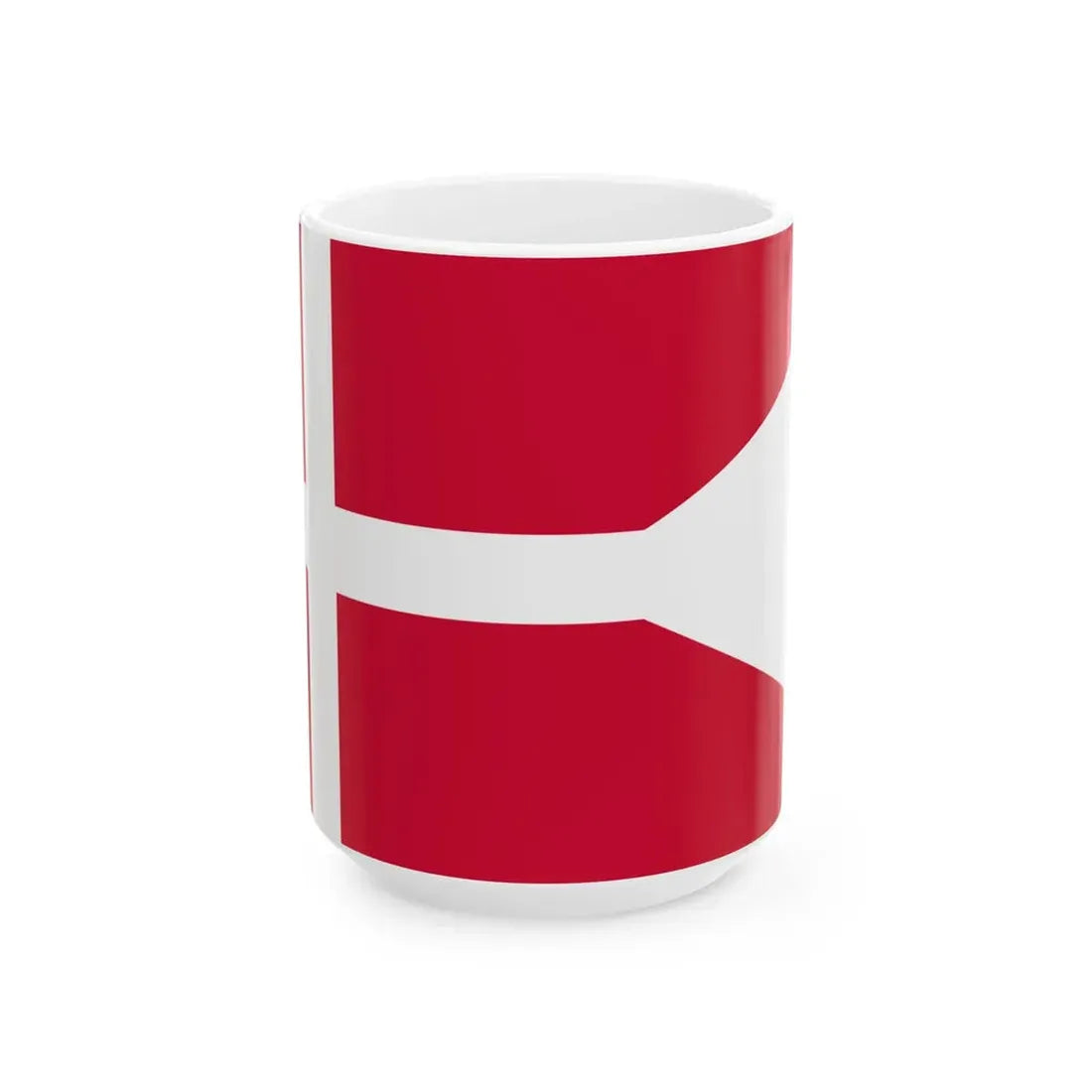 Postal Flag of Denmark (Denmark) White Coffee Mug 15oz - Go Mug Yourself