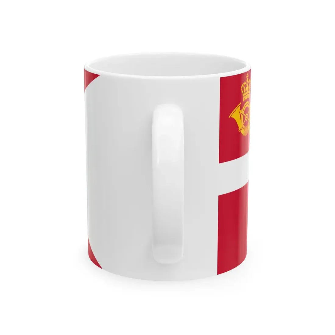 Postal Flag of Denmark (Denmark) White Coffee Mug - Go Mug Yourself