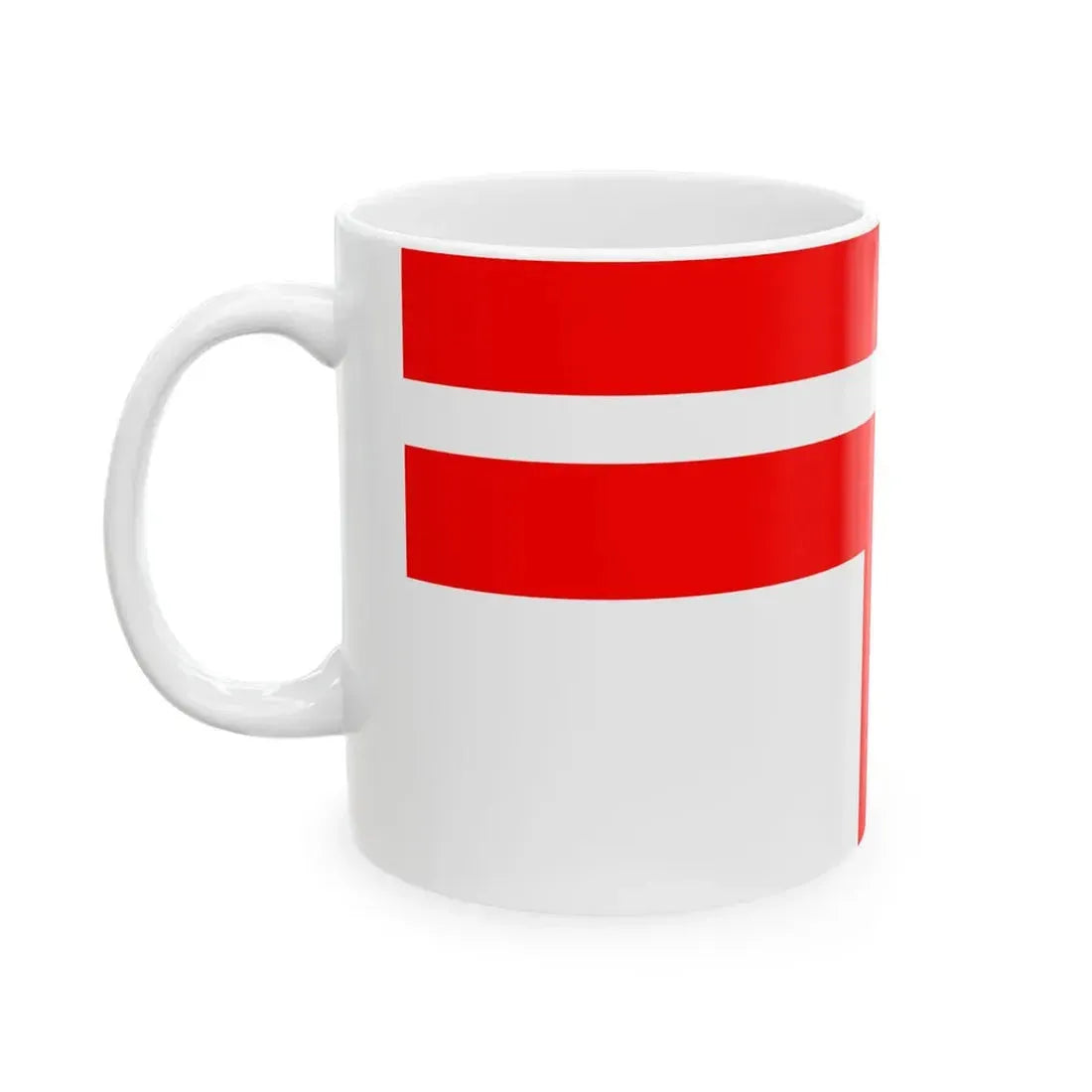 Postal Flag of Japanese Taiwan 1898-1916 (Japan) White Coffee Mug - Go Mug Yourself