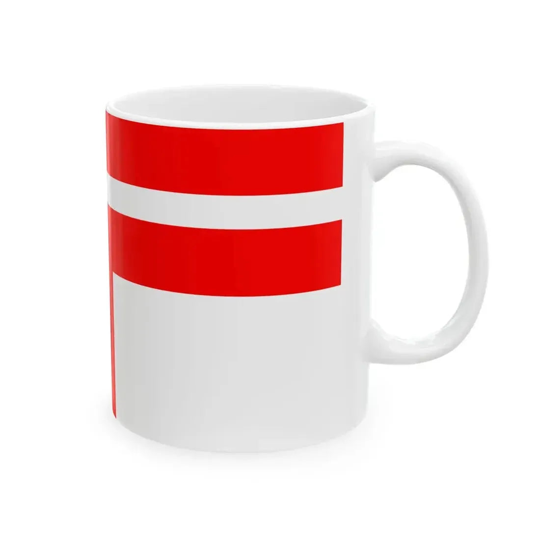 Postal Flag of Japanese Taiwan 1898-1916 (Japan) White Coffee Mug - Go Mug Yourself