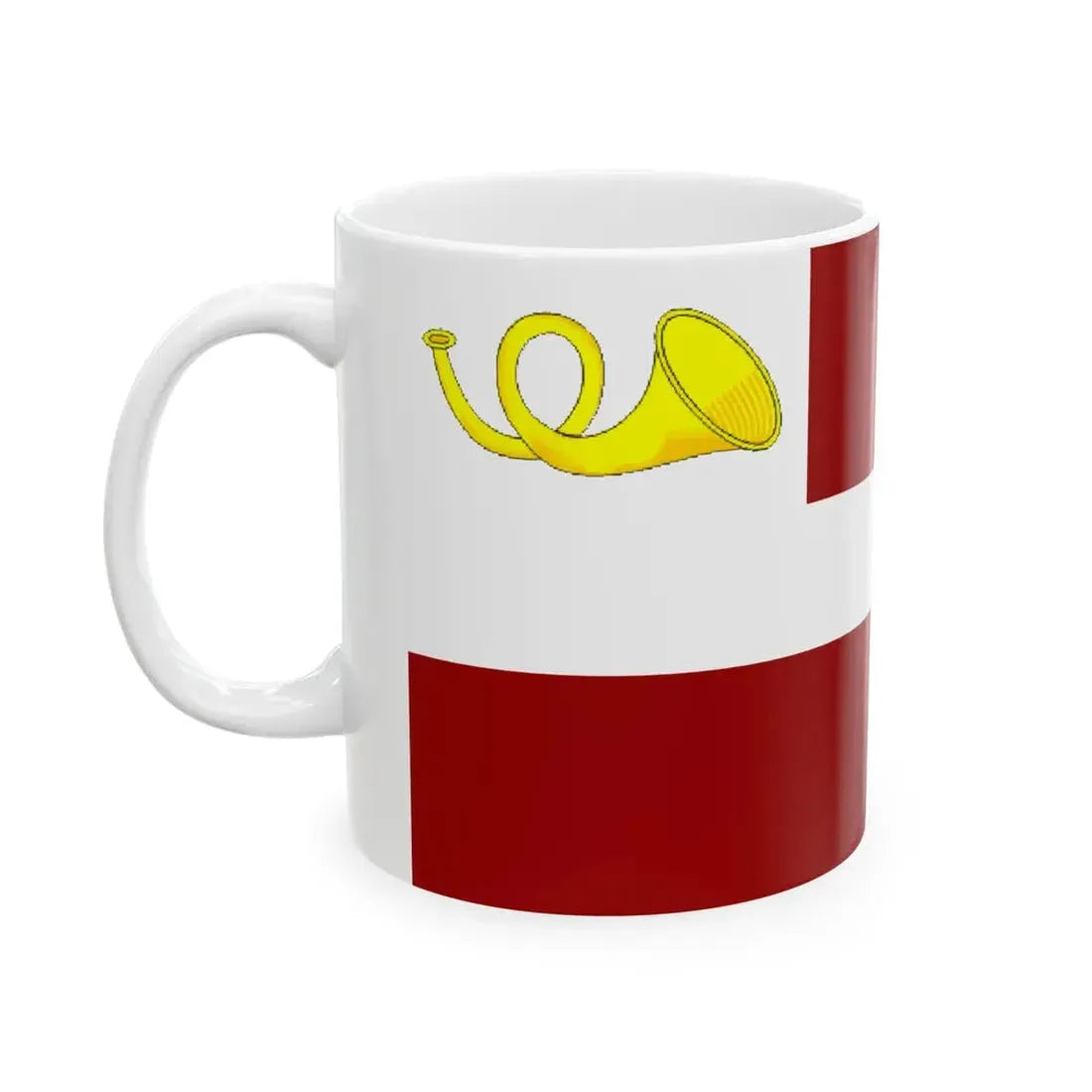 Postal Flag of Latvia (Latvia) White Coffee Mug - Go Mug Yourself